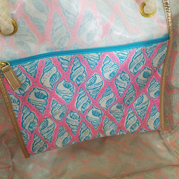 *SOLD* Lilly Pulitzer XL Sea Shell Beach Bag Tote - Picture 6 of 8